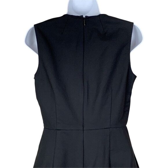Gap 6 Sheath Dress Sleeveless Black Short Length Stretch Pockets Zip Back - Picture 5 of 7